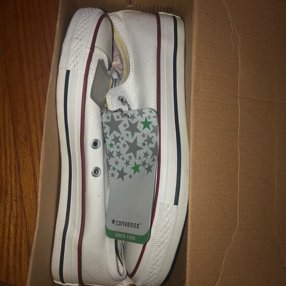 white converse sneakers